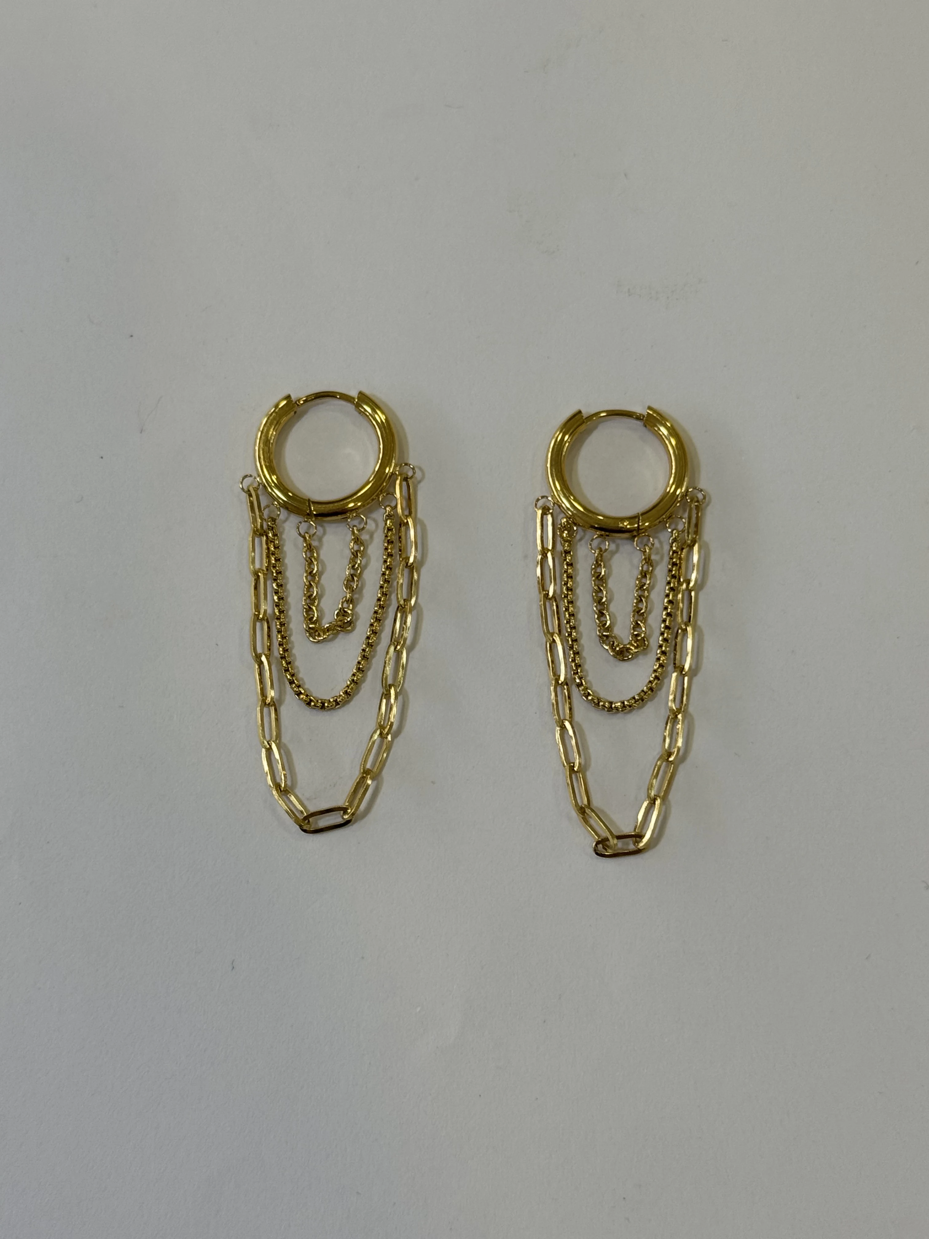 Aretes Acero Inoxidable 18k - 55