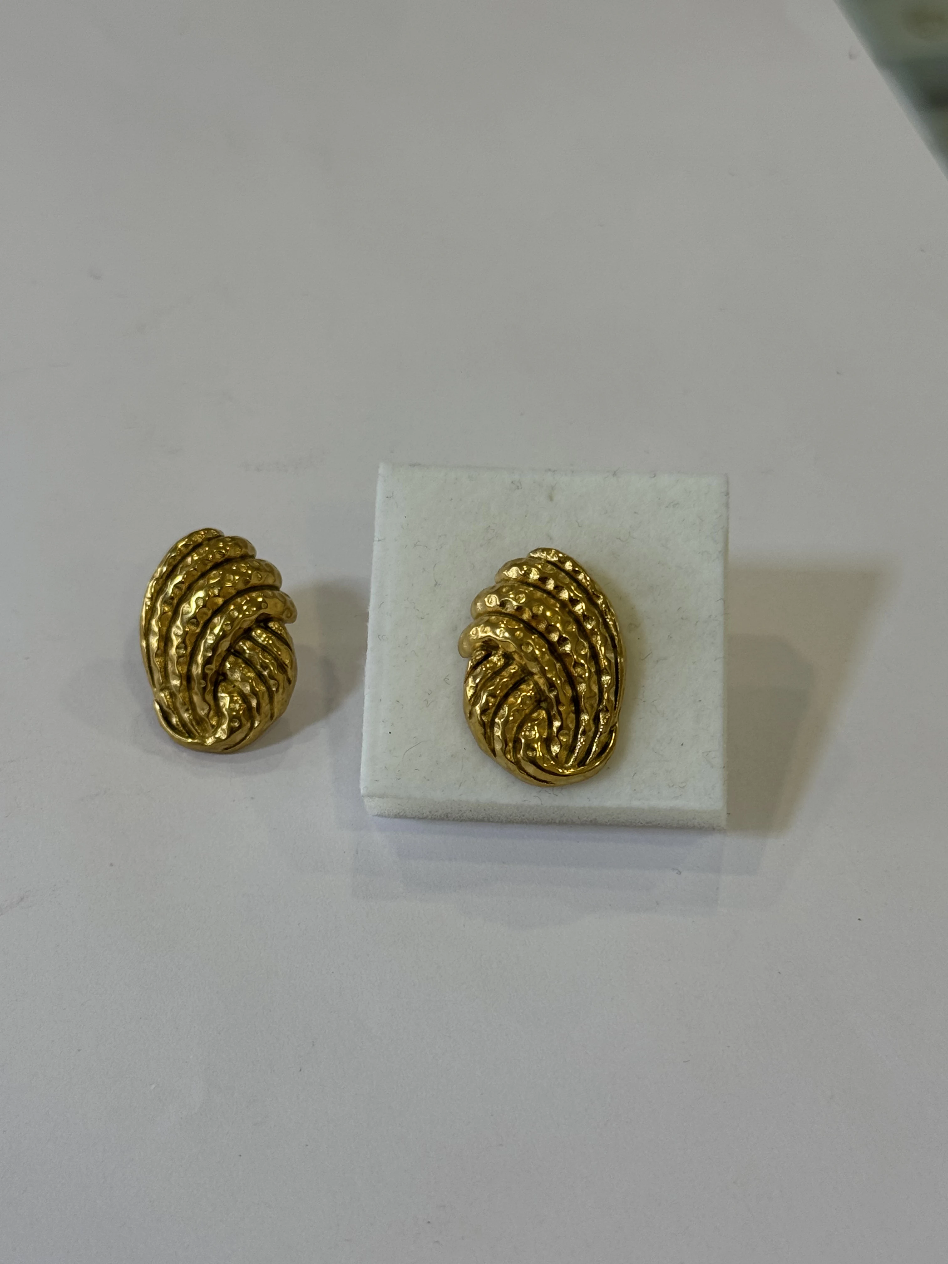Aretes Acero Inoxidable 18k - 53