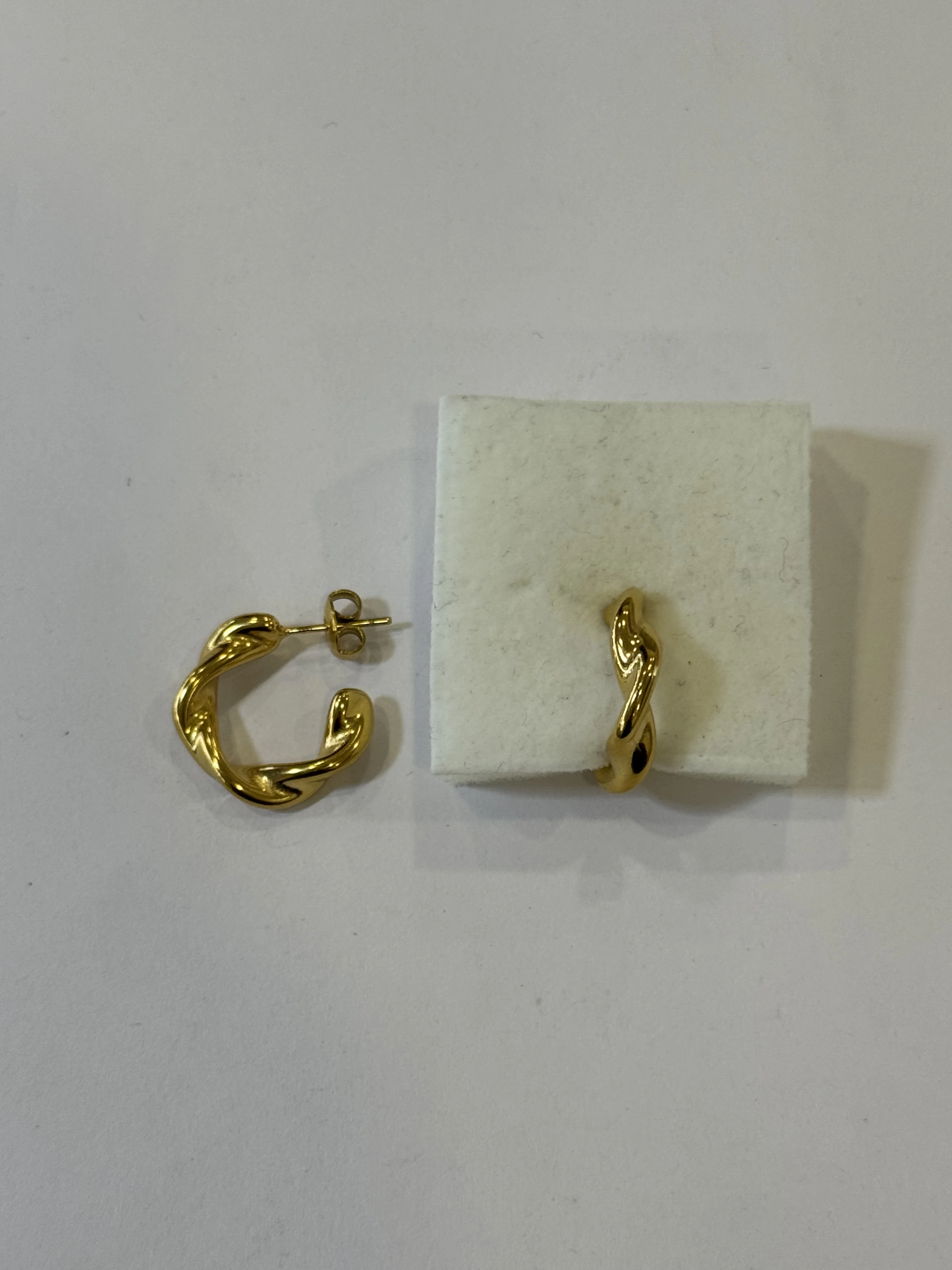 Aretes Acero Inoxidable 18k - 48