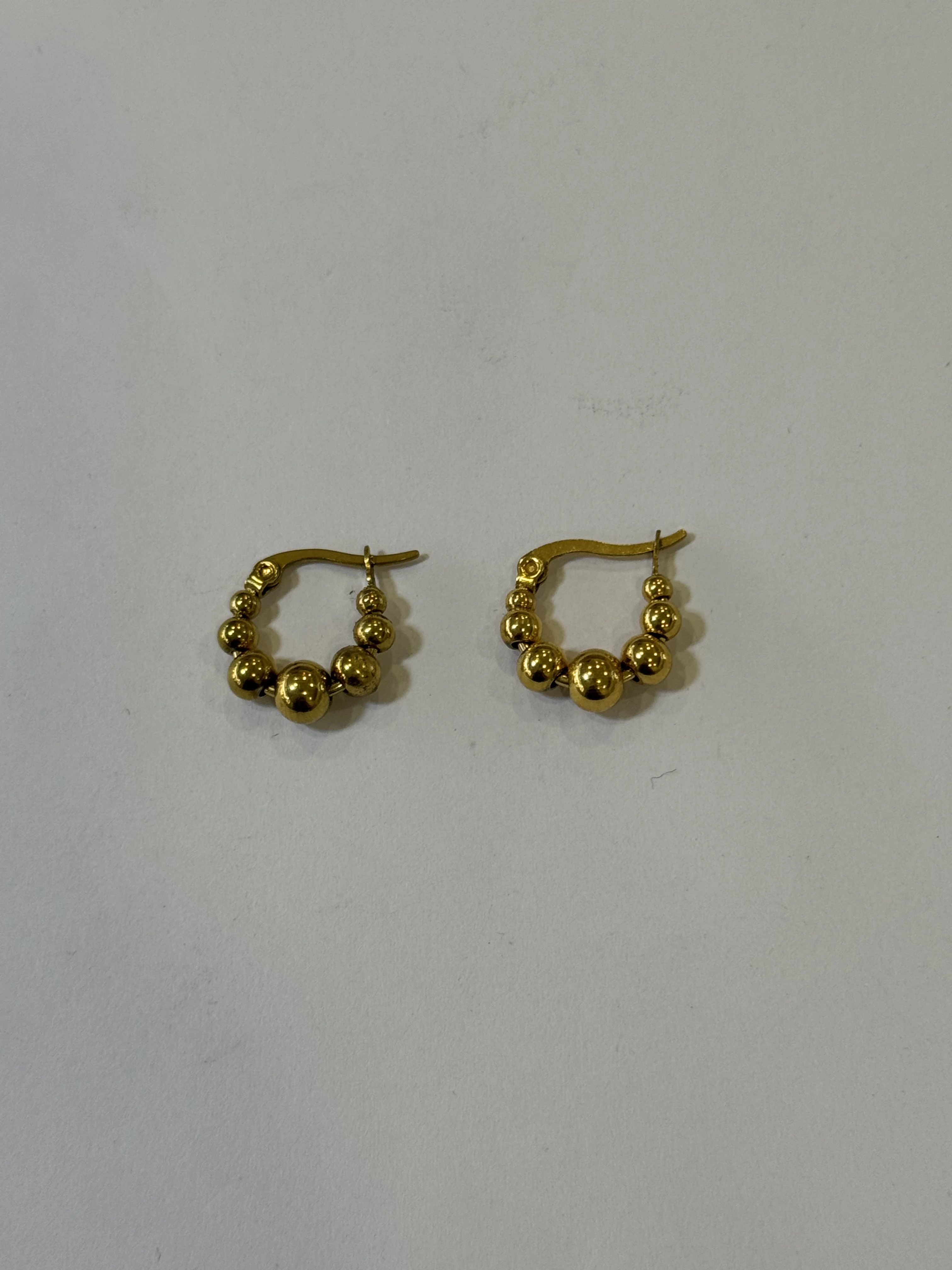 Aretes Acero Inoxidable 18k - 42