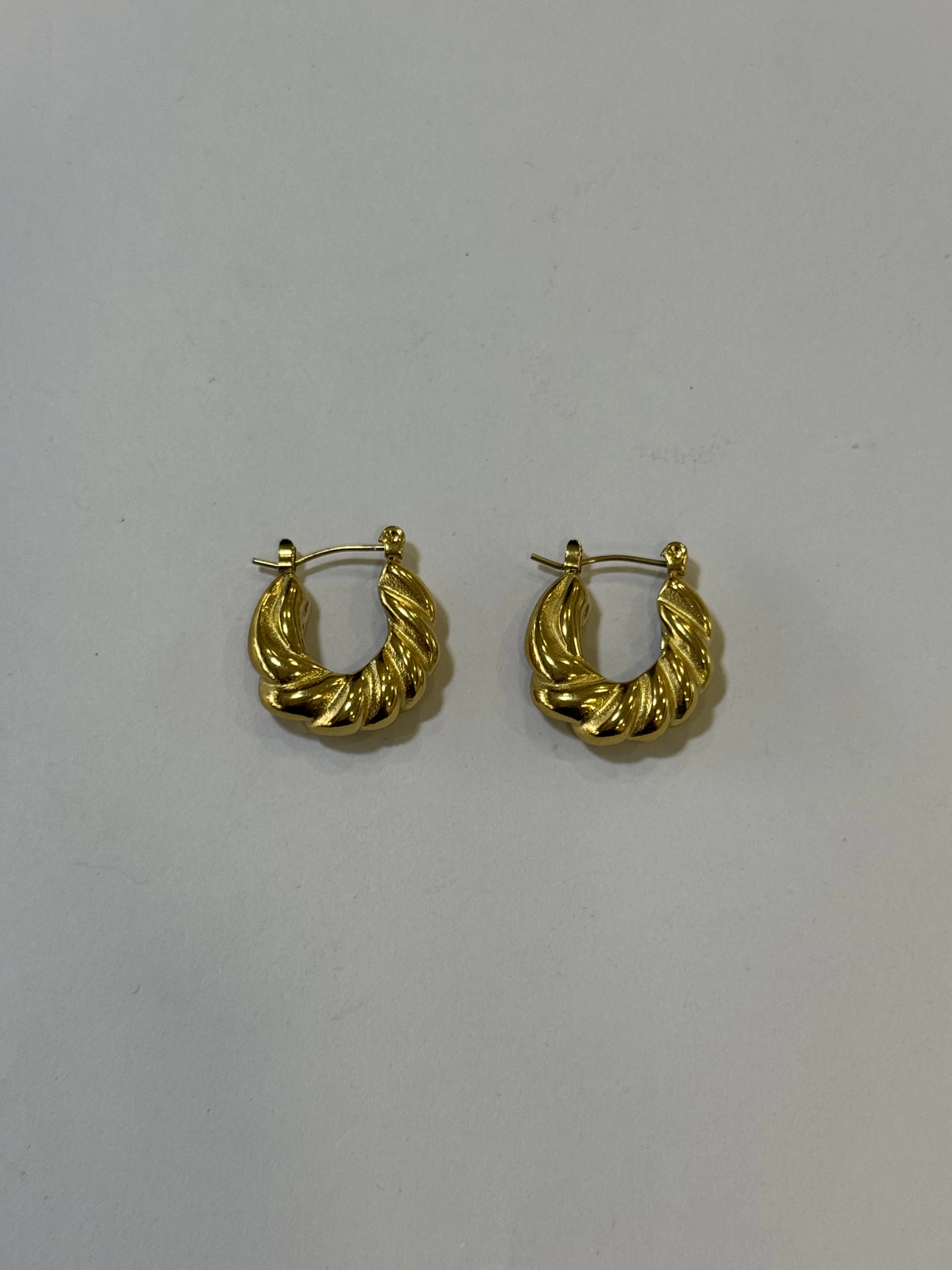 Aretes Acero Inoxidable 18k - 40