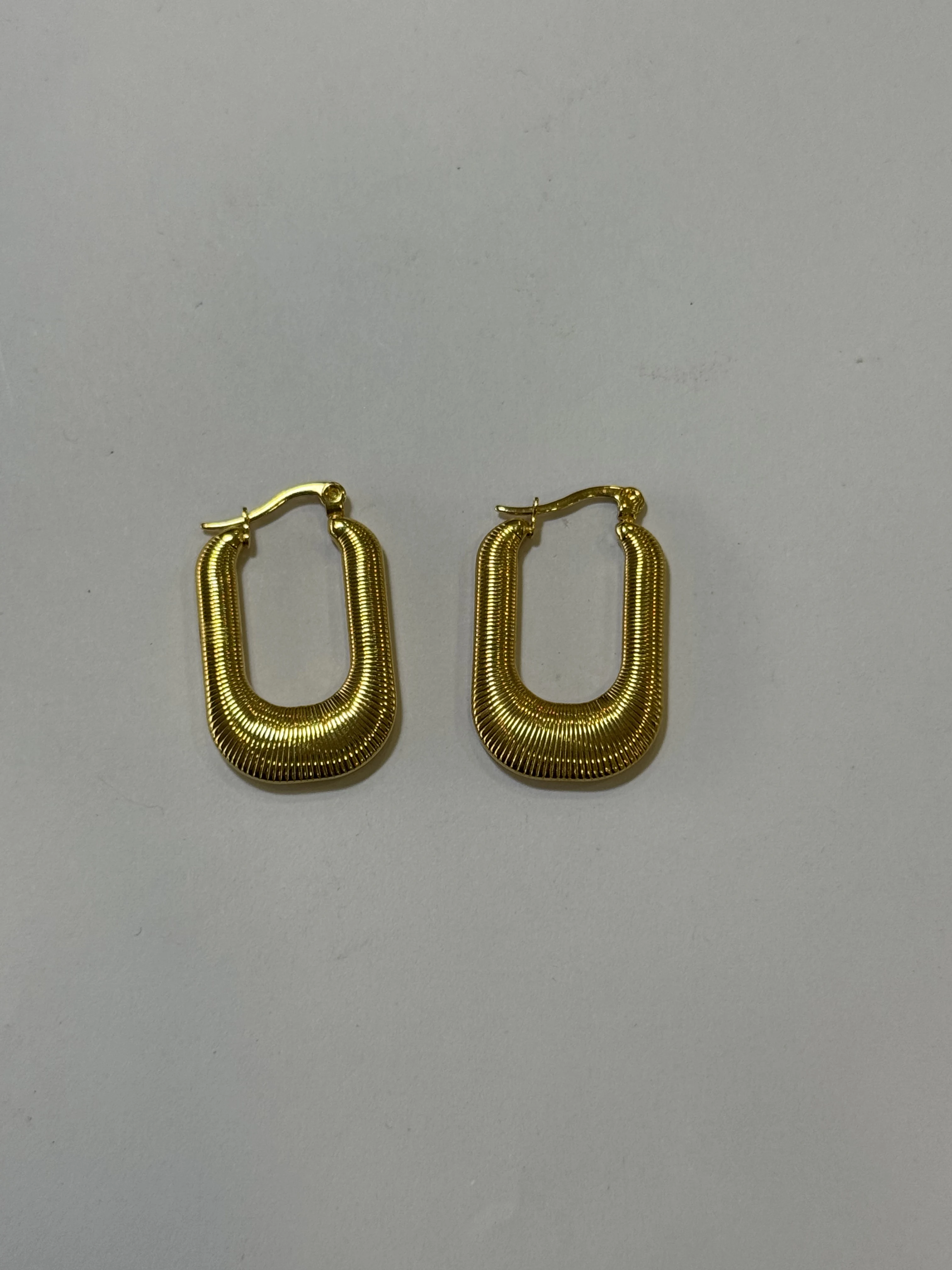 Aretes Acero Inoxidable 18k - 39