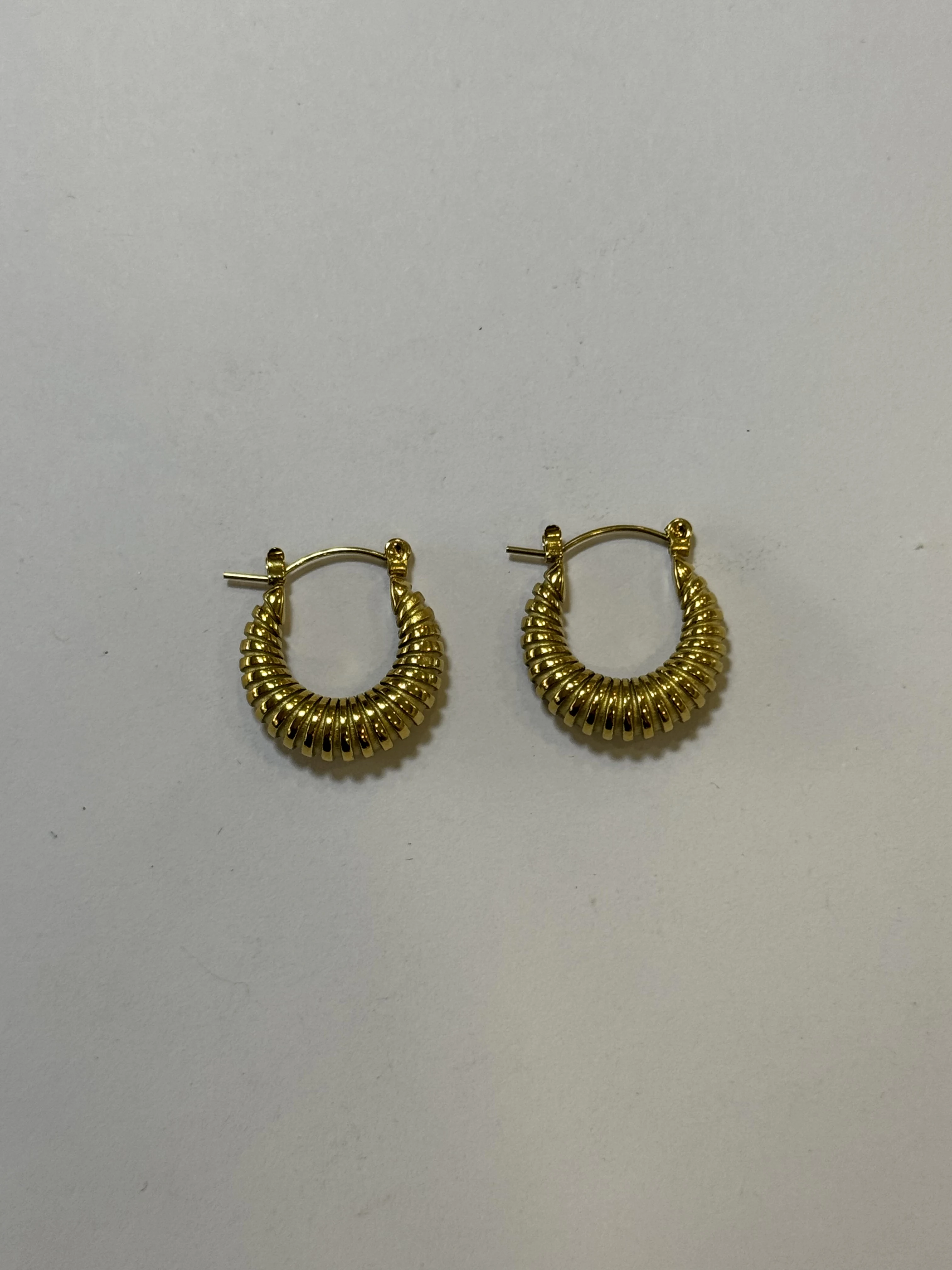 Aretes Acero Inoxidable 18k - 38