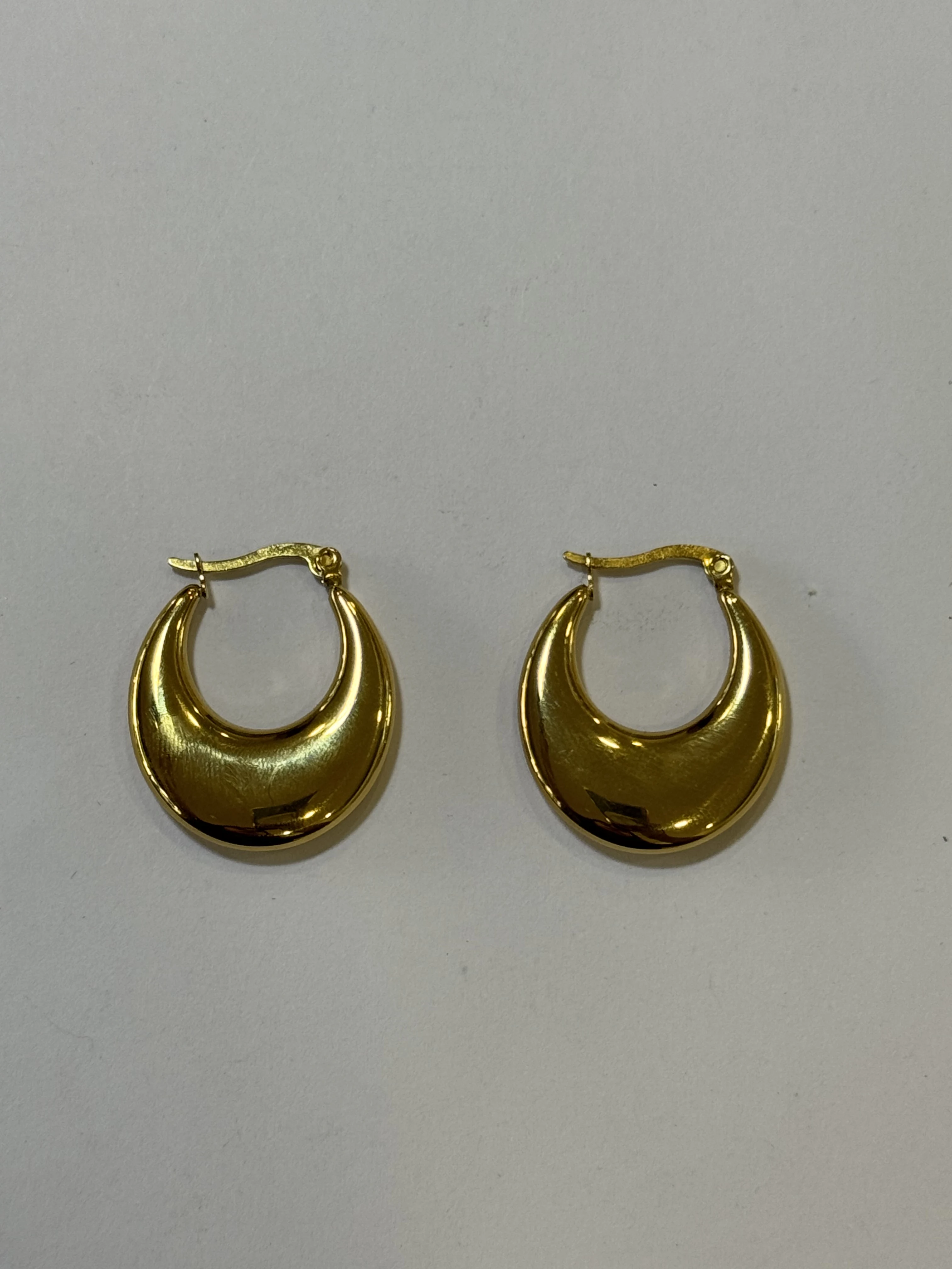 Aretes Acero Inoxidable 18k - 35