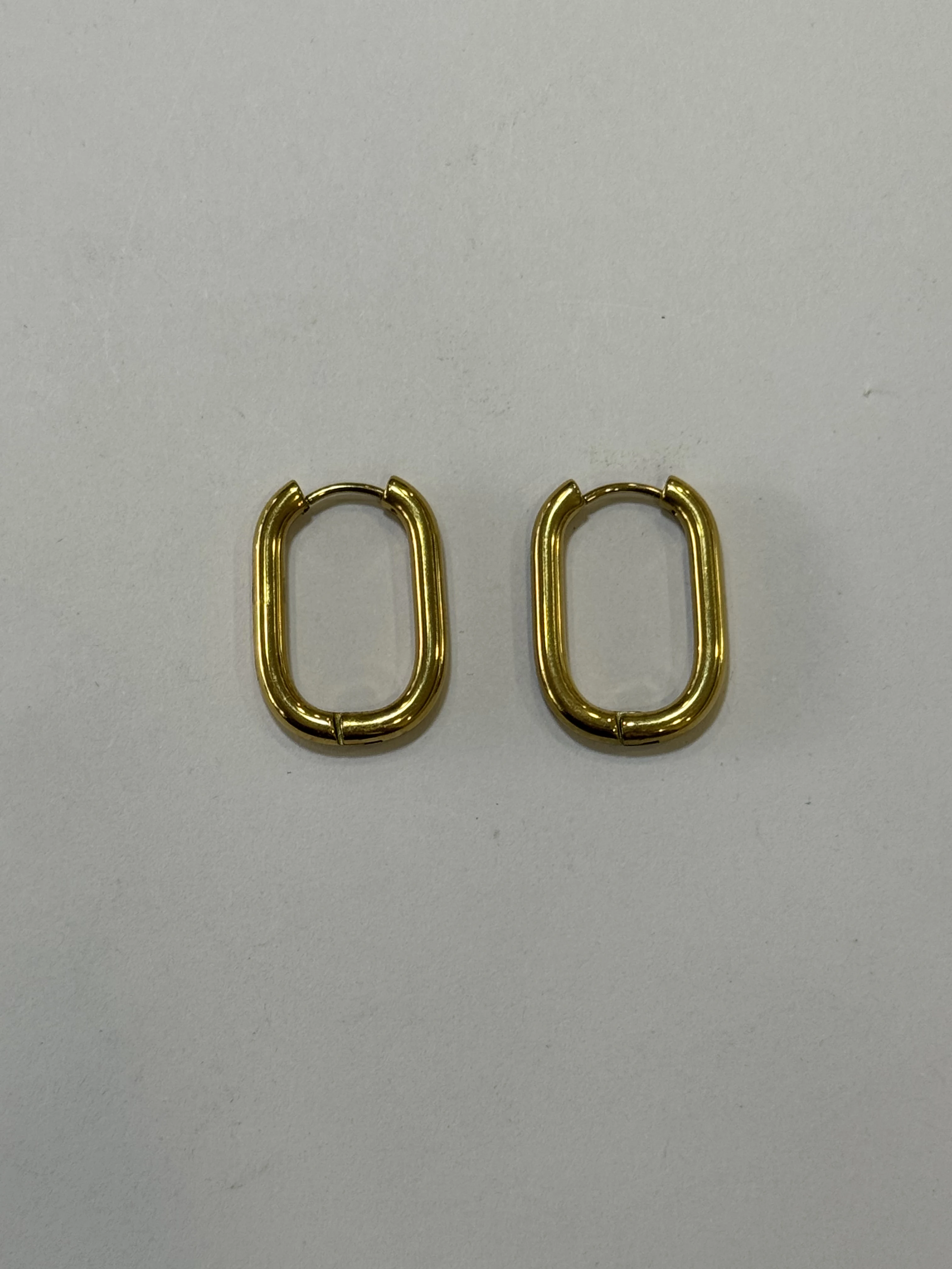 Aretes Acero Inoxidable 18k - 34