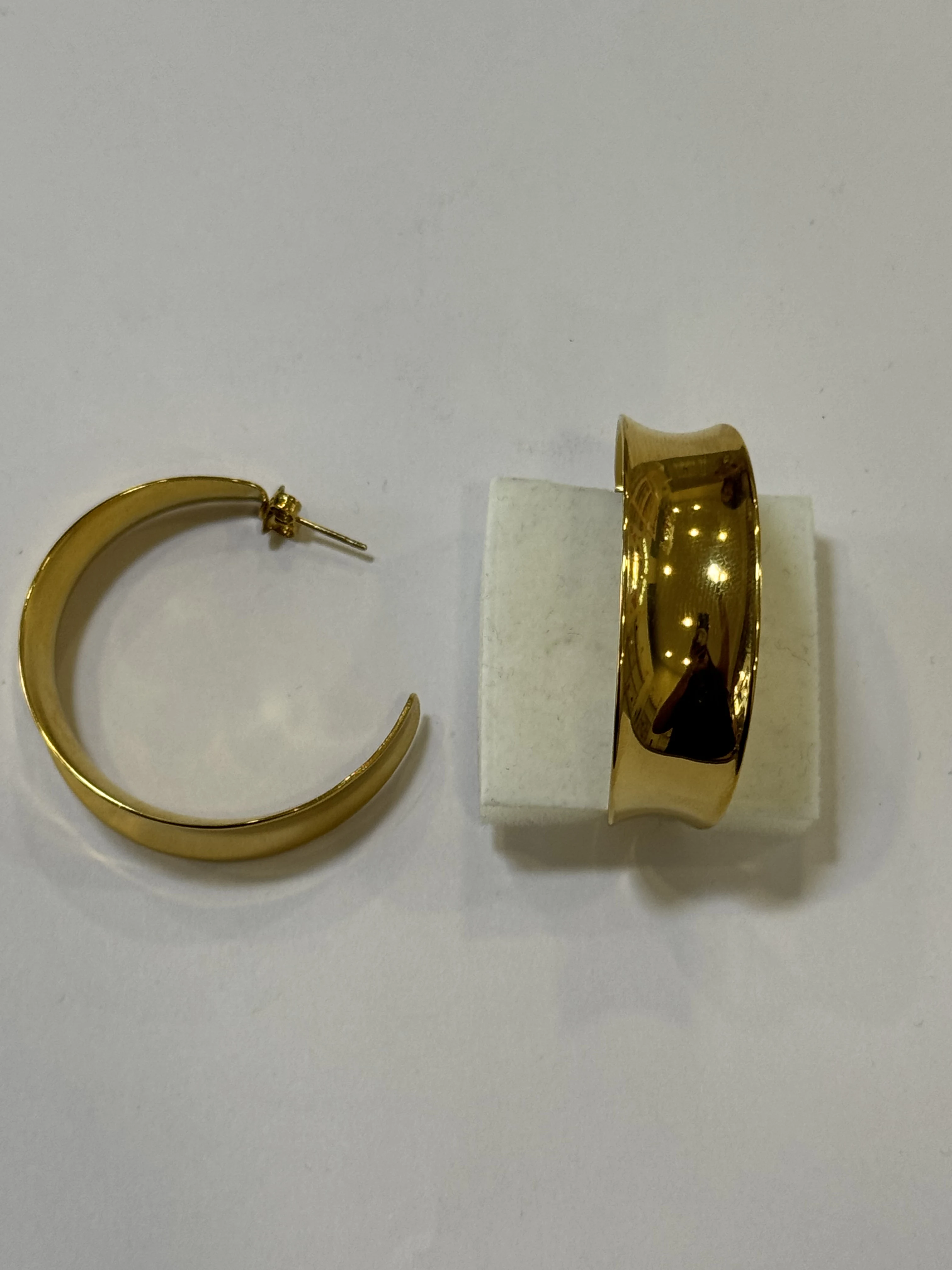 Aretes Acero Inoxidable 18k - 32