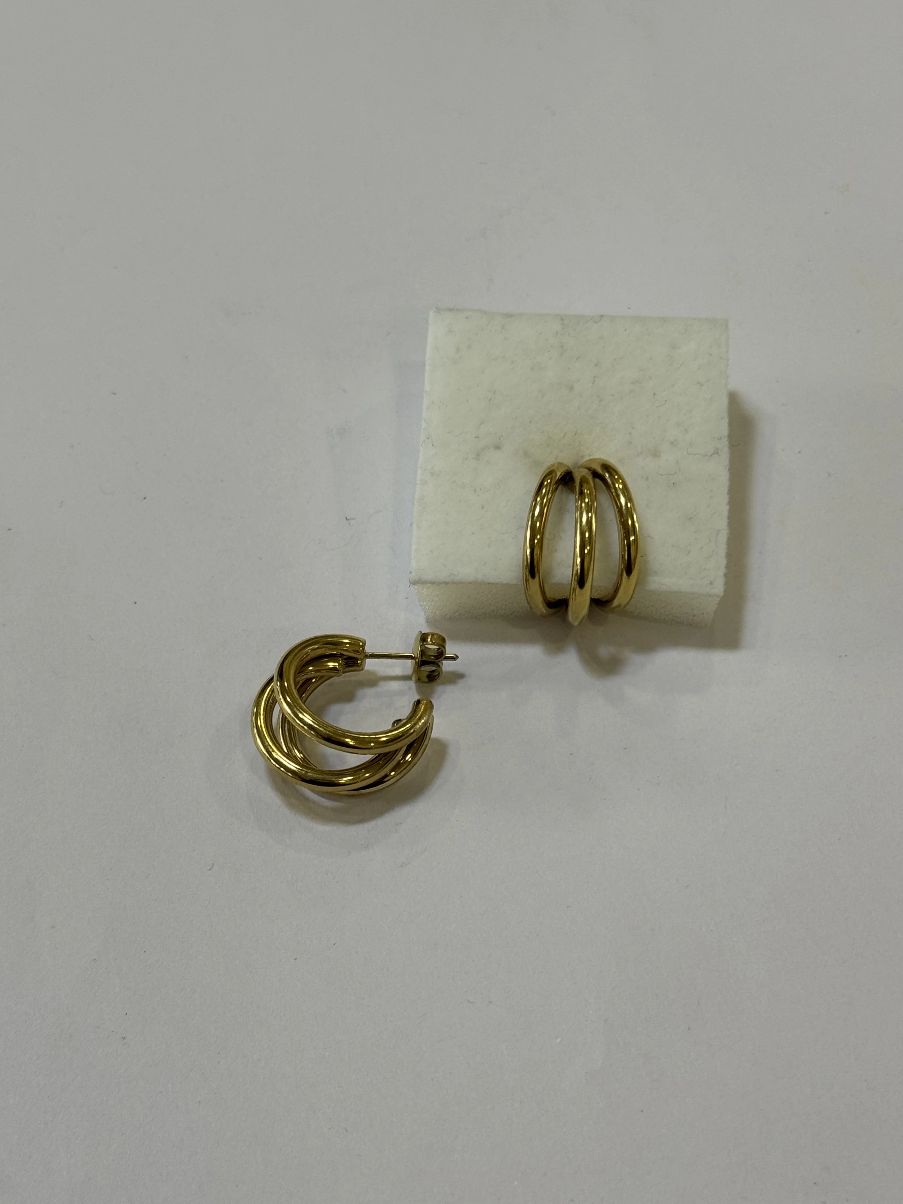 Aretes Acero Inoxidable 18k - 29