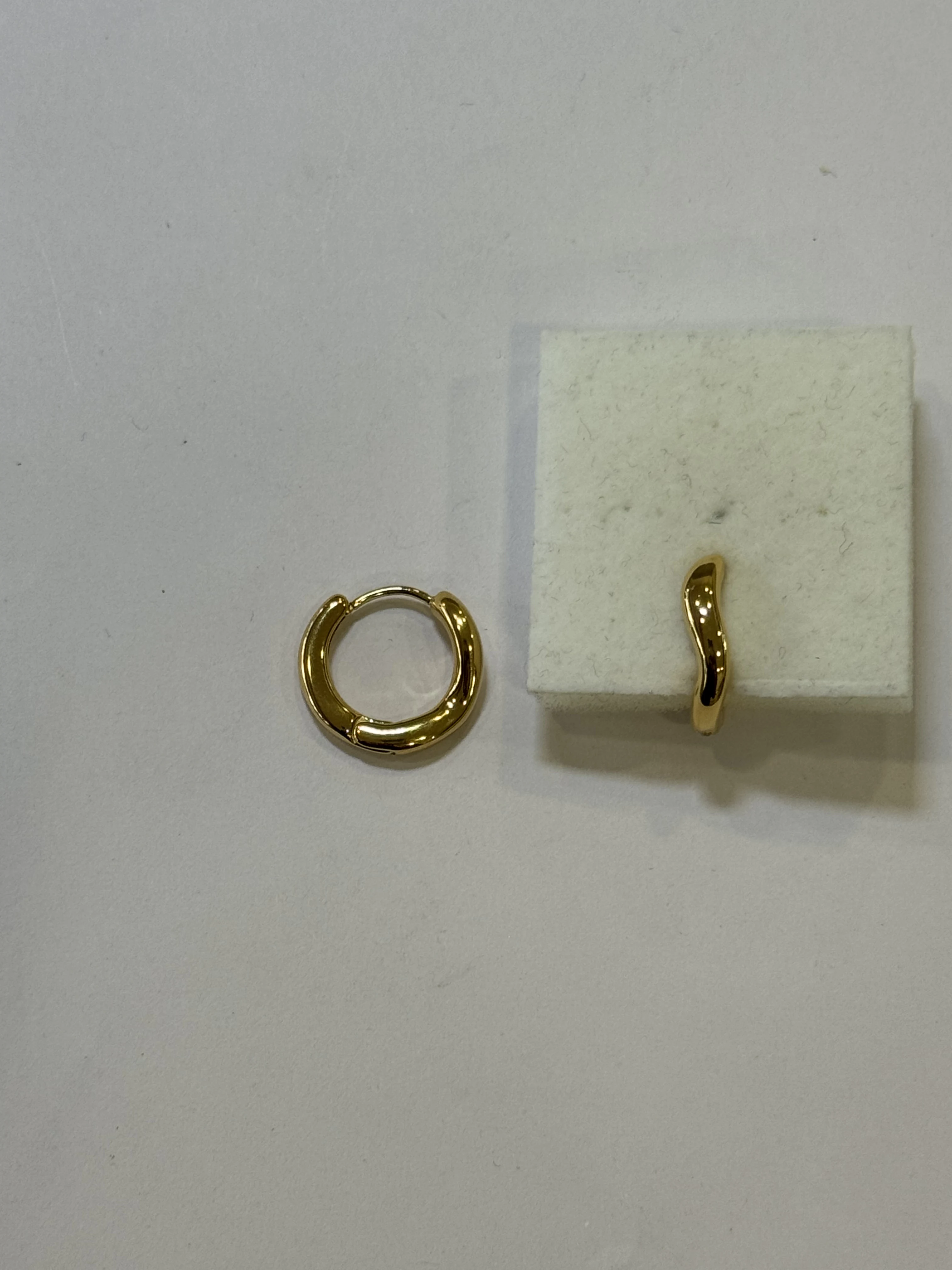 Aretes Acero Inoxidable 18k - 22
