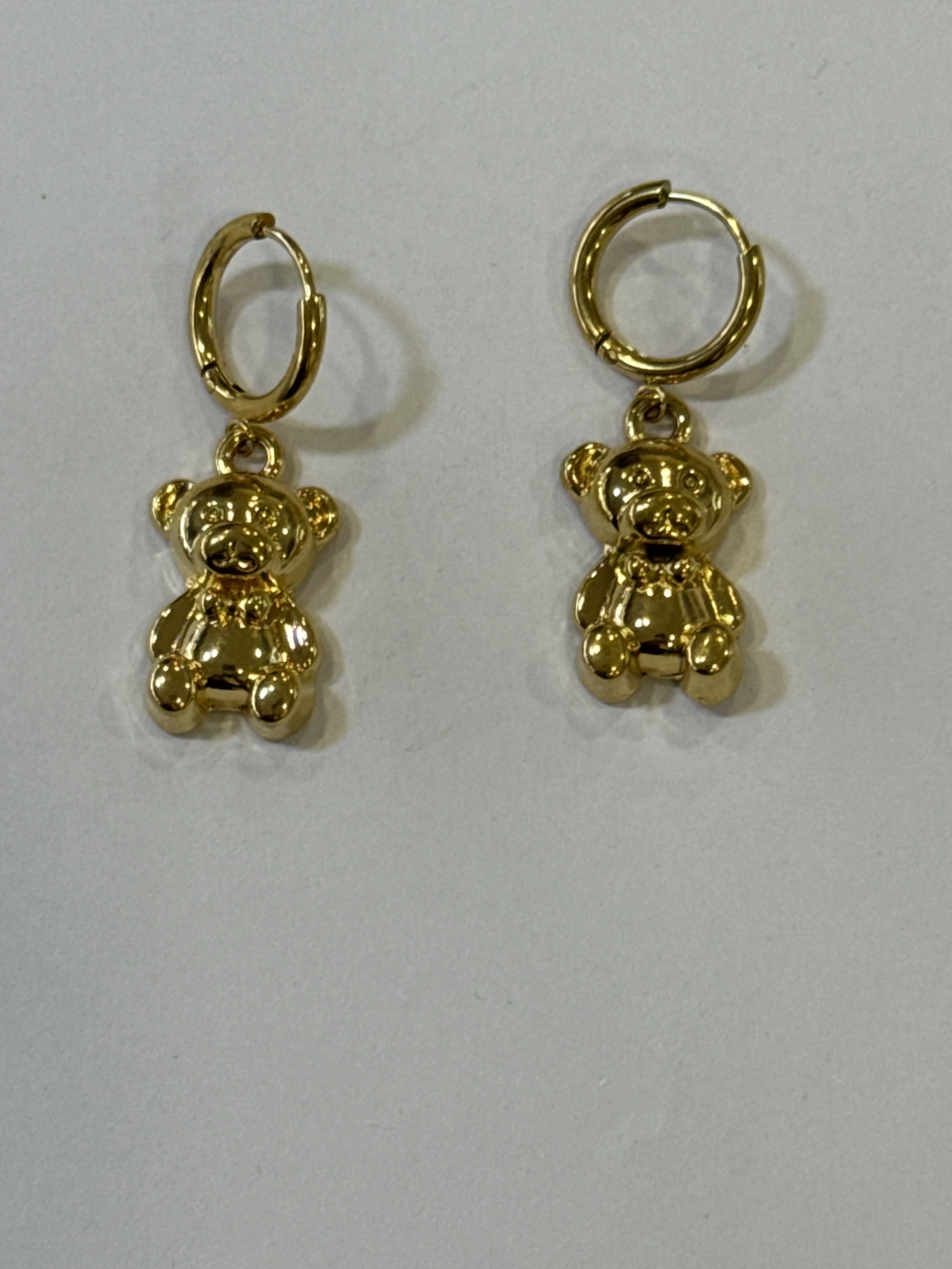 Aretes Acero Inoxidable 18k - 19