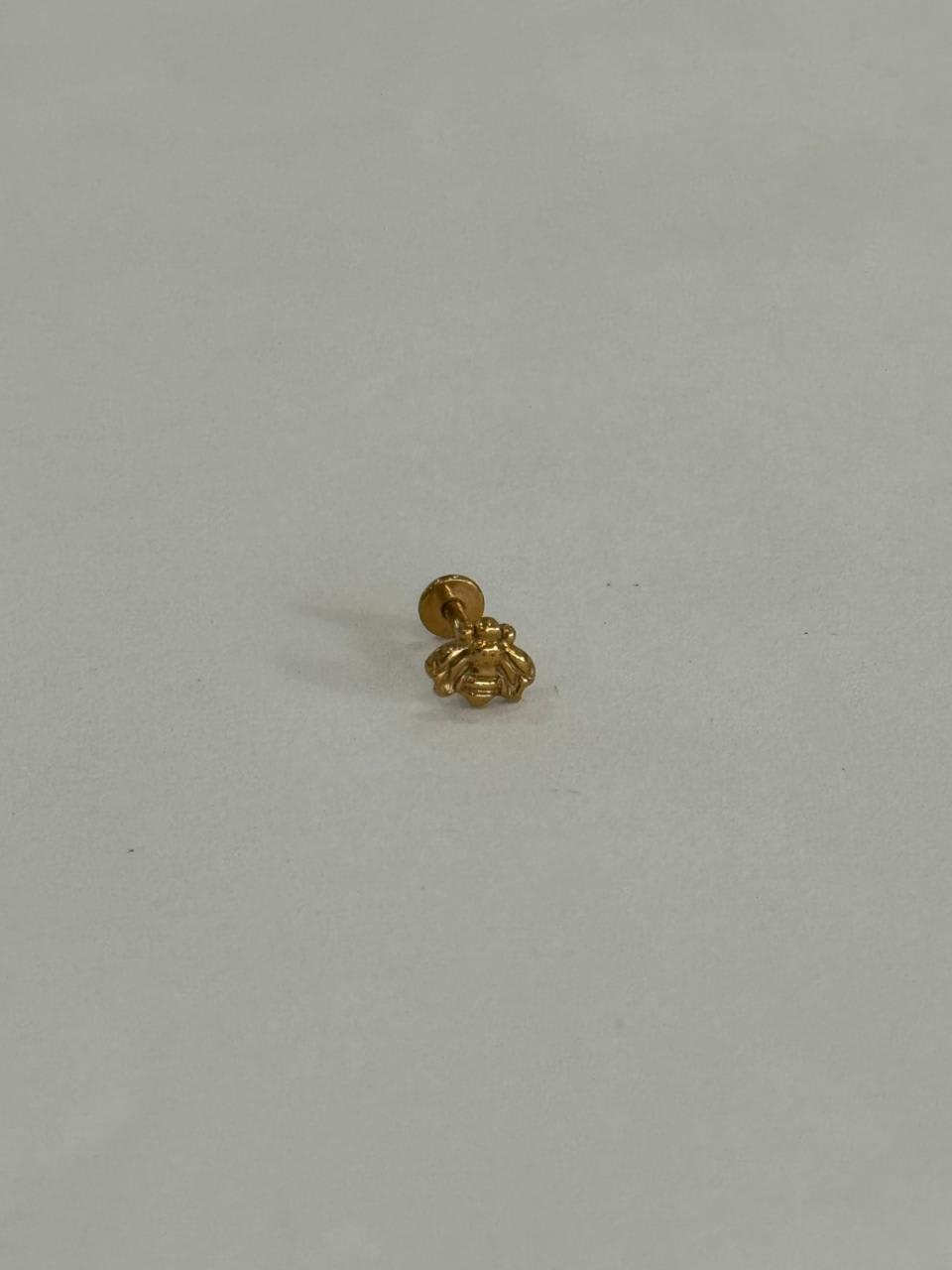 Abejita 3D. Piercing de acero quirúrgico grado implante 316L