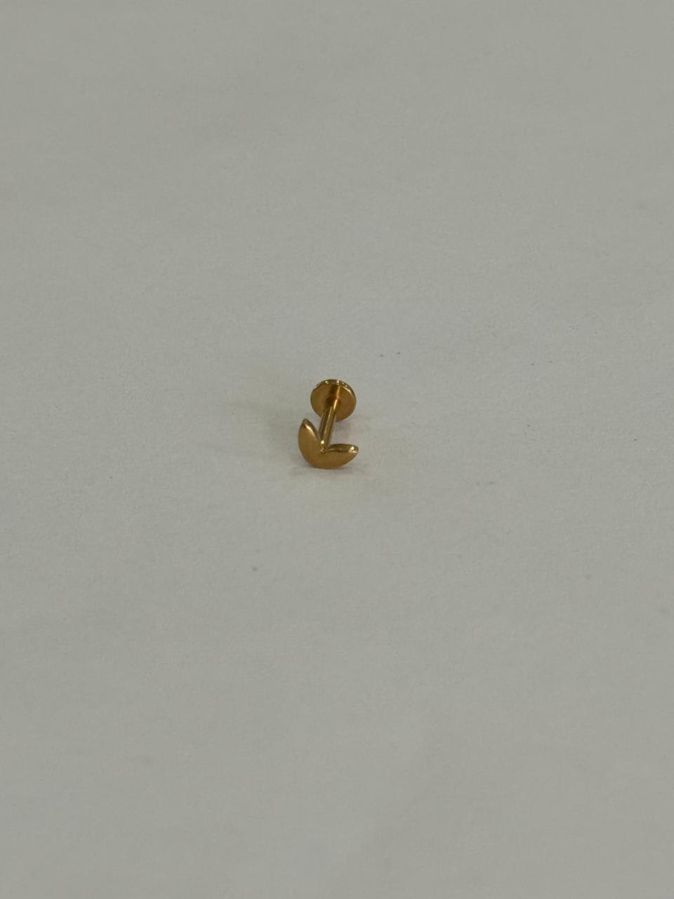 Doble hojita. Piercing de acero quirúrgico 316L