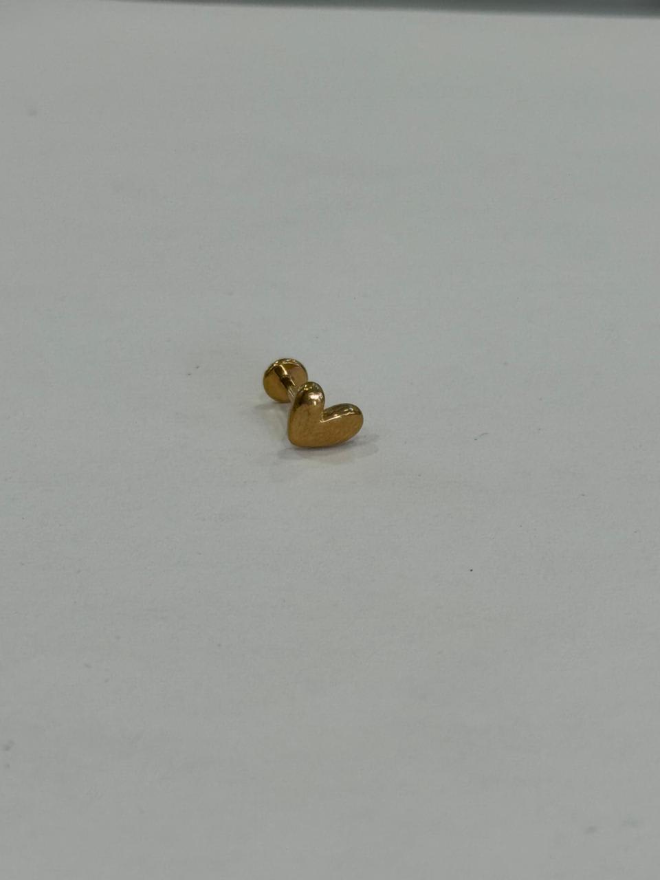 Corazón desigual. Piercing de acero quirúrgico 316L - 82