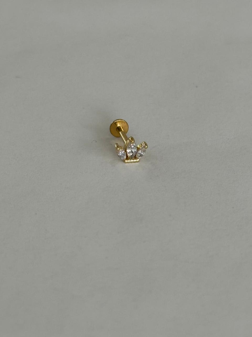 Piercing de acero quirúrgico grado implante 316L - 12
