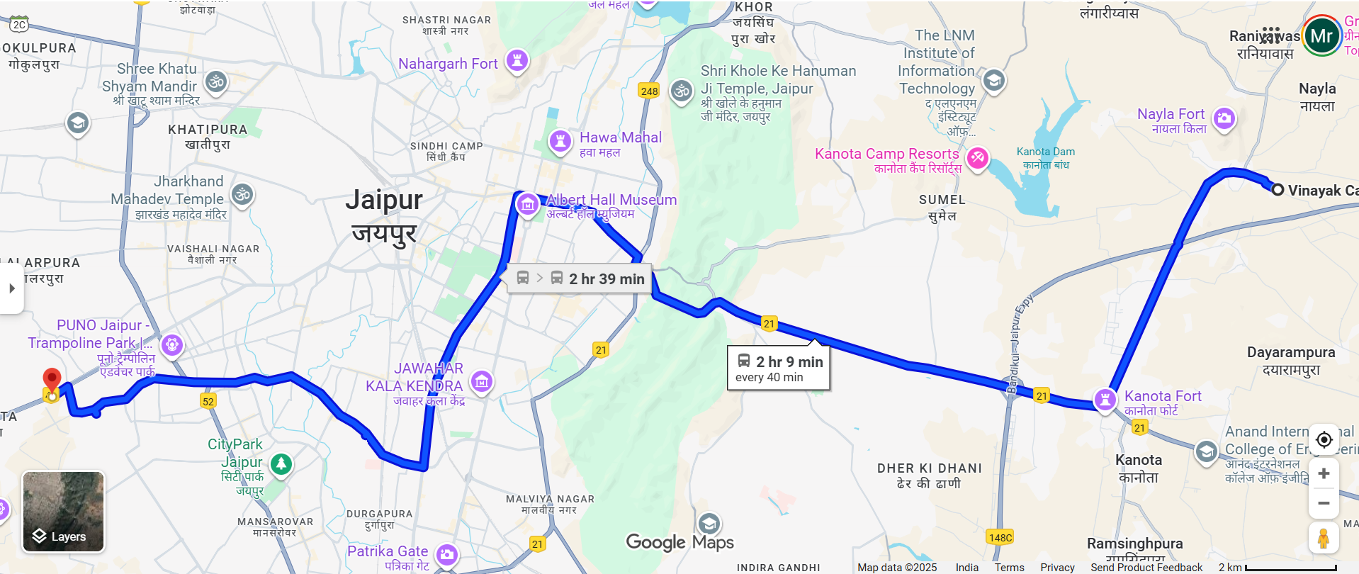 32 bus route map