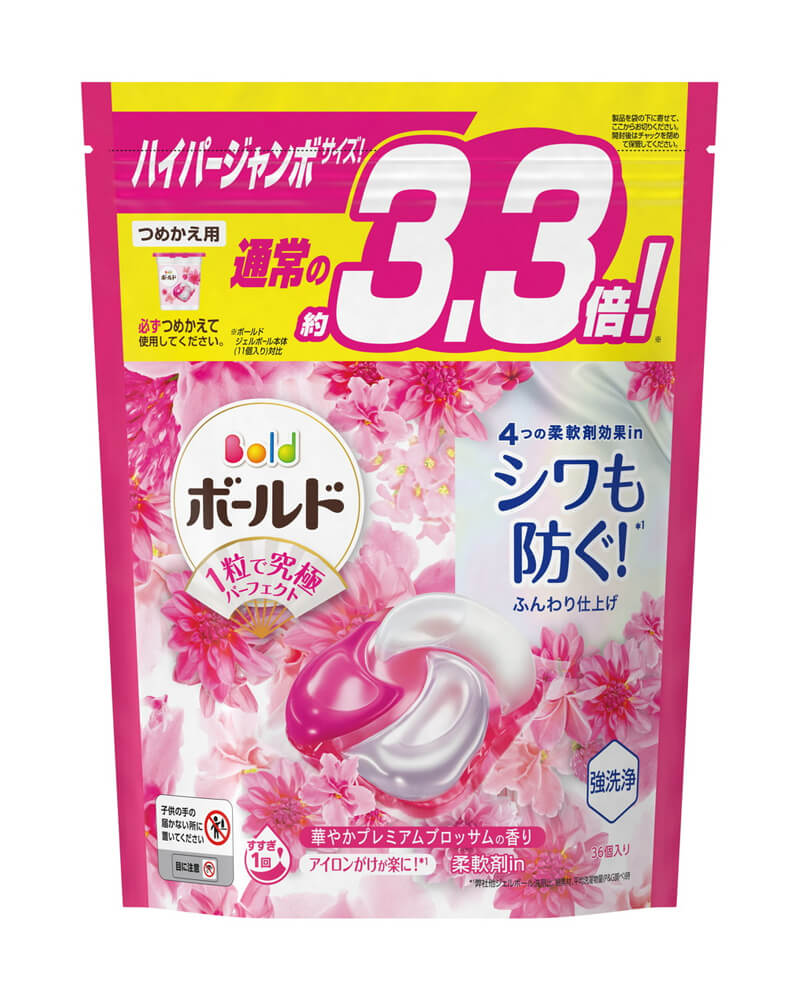 VIÊN GIẶT XẢ BOLD GEL BALL 4D P&G HƯƠNG HOA NGỌT NGÀO TÚI REFILL 36 VIÊN