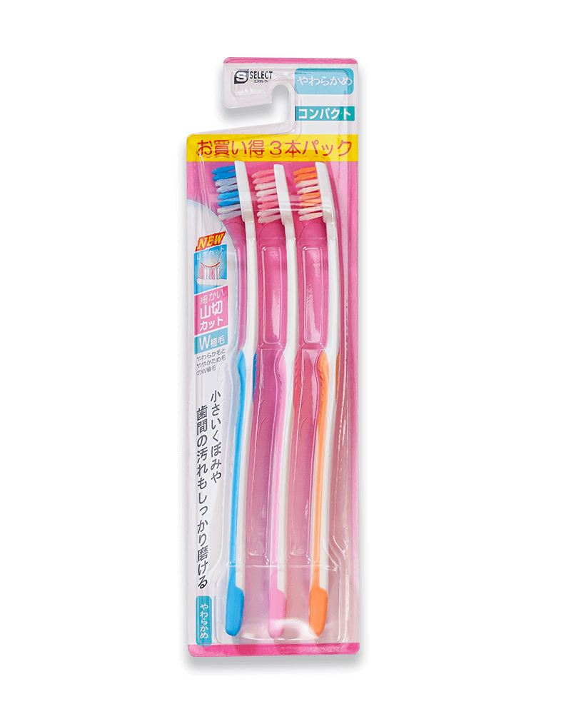 SET 03 BÀN CHẢI LÔNG MỀM S SELECT YAMAKIRI