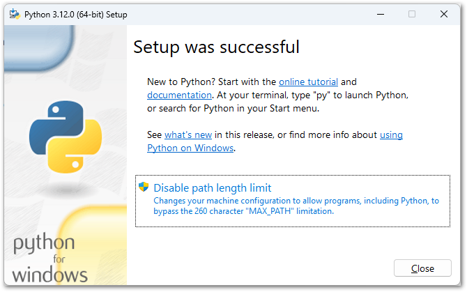 Python Windows Installation 1 