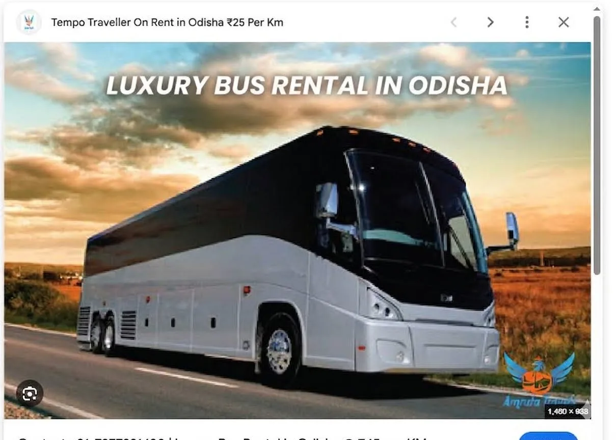 Renting a 55-seater luxury or AC tourist bus