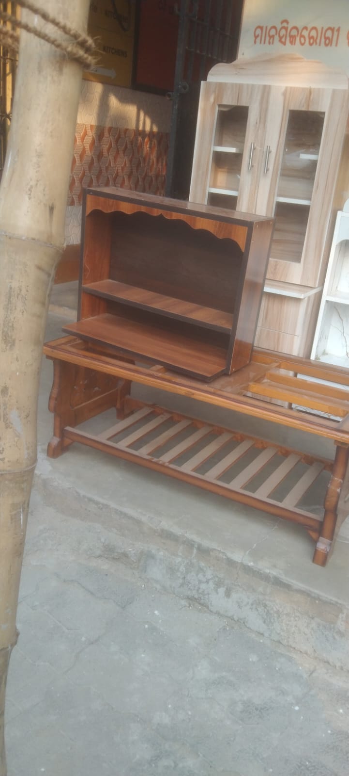 Beautiful Wooden Tea Table & Mandir for Sale