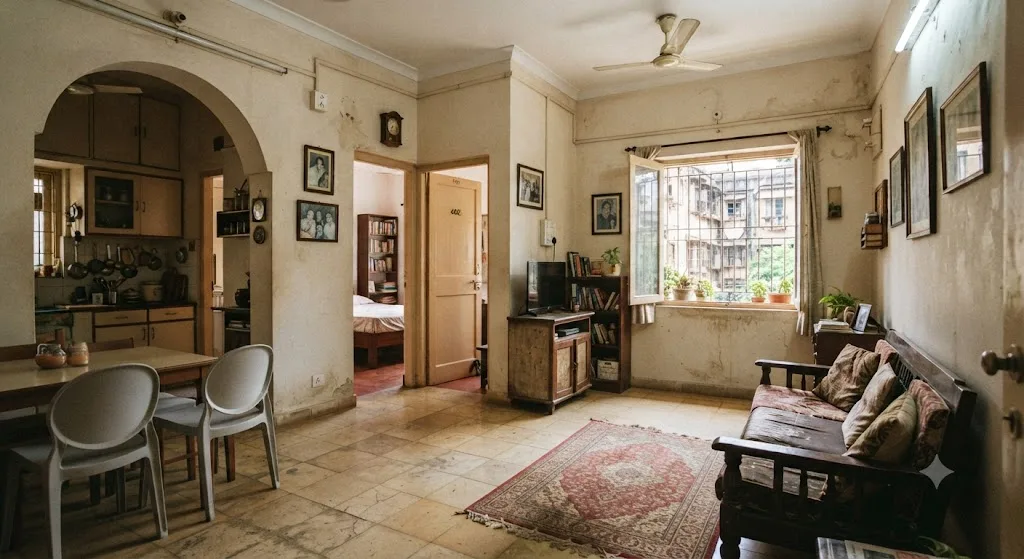 Affordable 2 BHK Flat with Functional Living, Dining & Dual Bedrooms