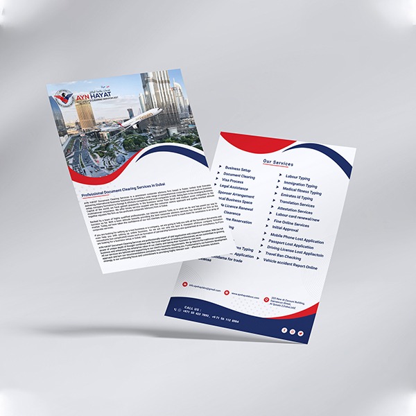 ayn flyer design