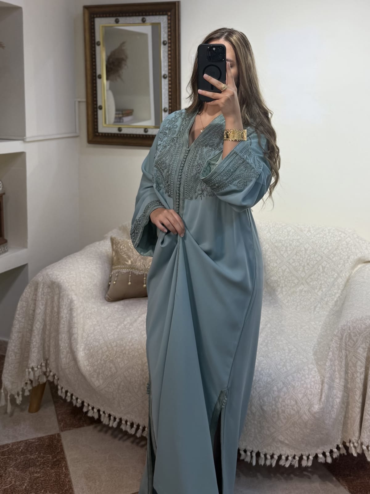 Caftan Broderie 2 - Blue