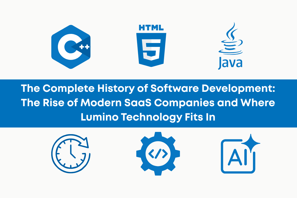 The Complete History of Software Development: The Rise of Modern SaaS Companies and Where Lumino Technology Fits In