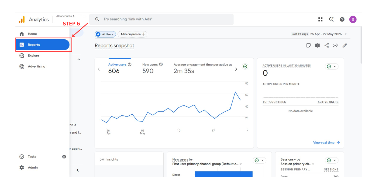 GA4 Method 2 Step 6: drag the new AI Platforms channel above the default Referral channel so AI sources match first