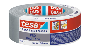 Tekstiltape 74613 sølv 50mmx50m byggtape