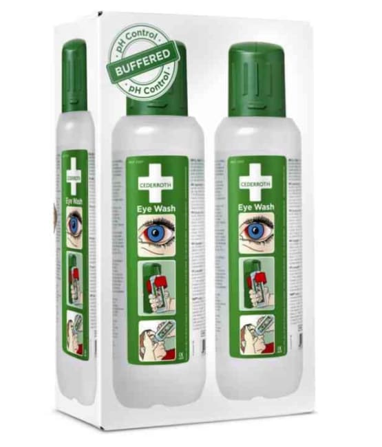 Øyeskylleflaske Cederroth 2X500ml 0,9% NK