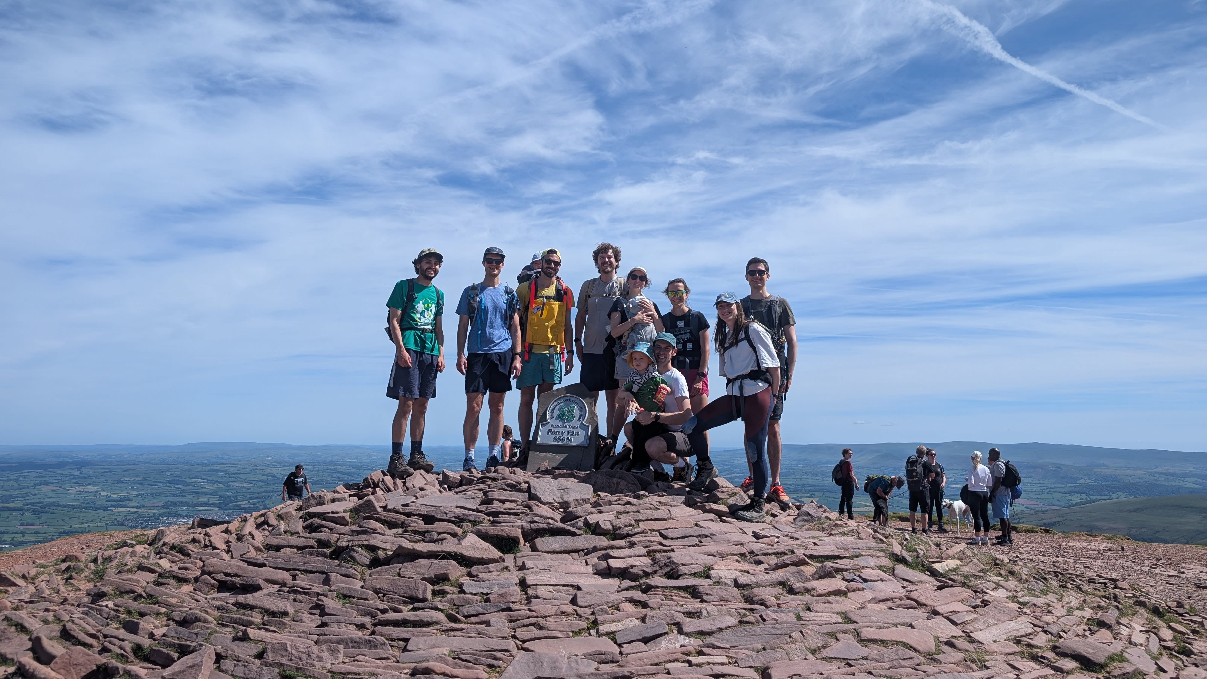 The high point of Brecon Beacons in Wales