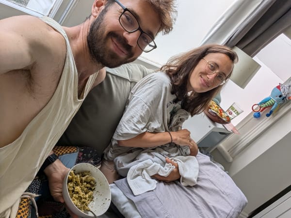Our first meal together