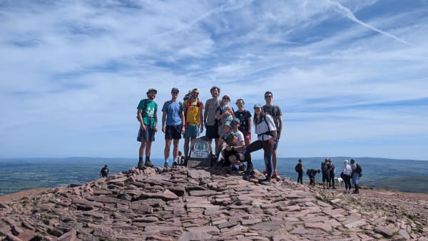 The high point of Brecon Beacons in Wales