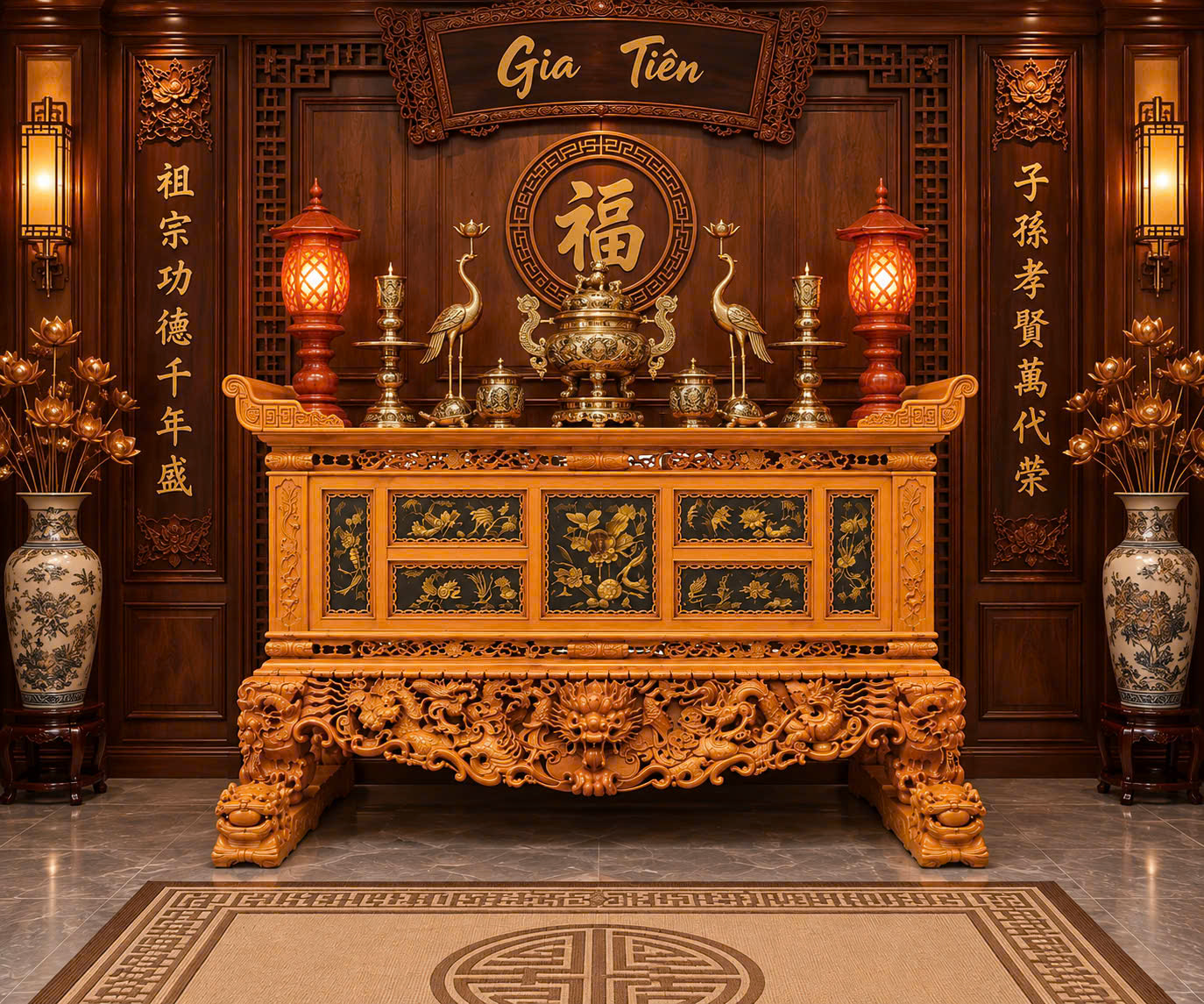 Sập thờ gỗ mít hay gỗ hương: nên chọn loại nào cho nhà mình? – Văn Sáu Đồ Gỗ