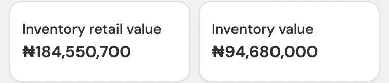 A screenshot of the product analytics