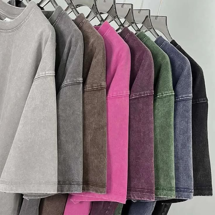 Tshirts on a rack
