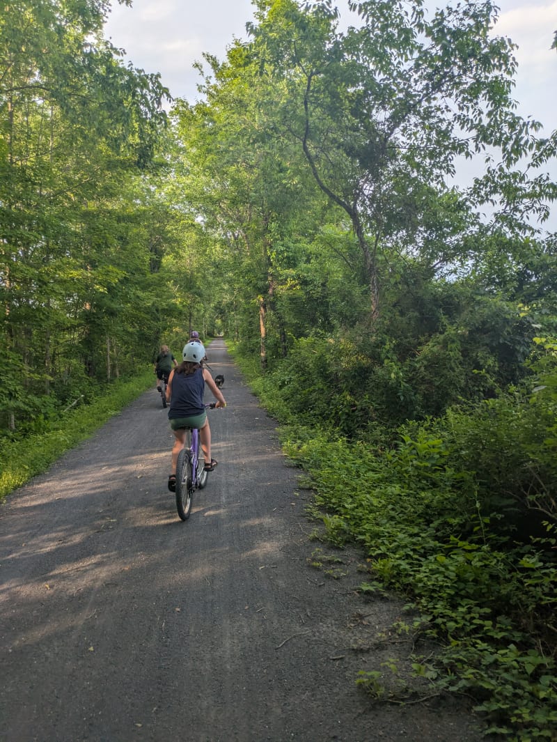Biking on the Wallkill Rail Trail