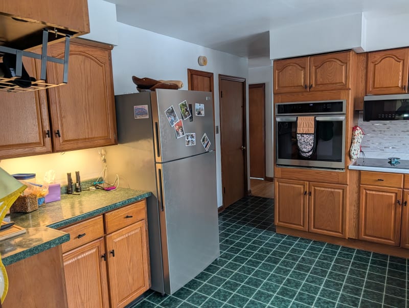 Kitchen refrigerator area