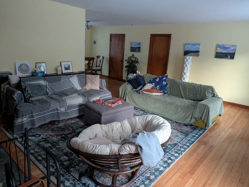 Living room, west side