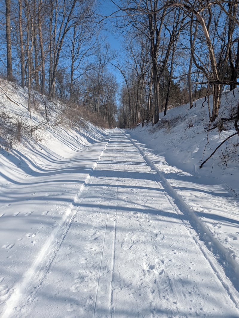 Wallkill Rail Trail in winter