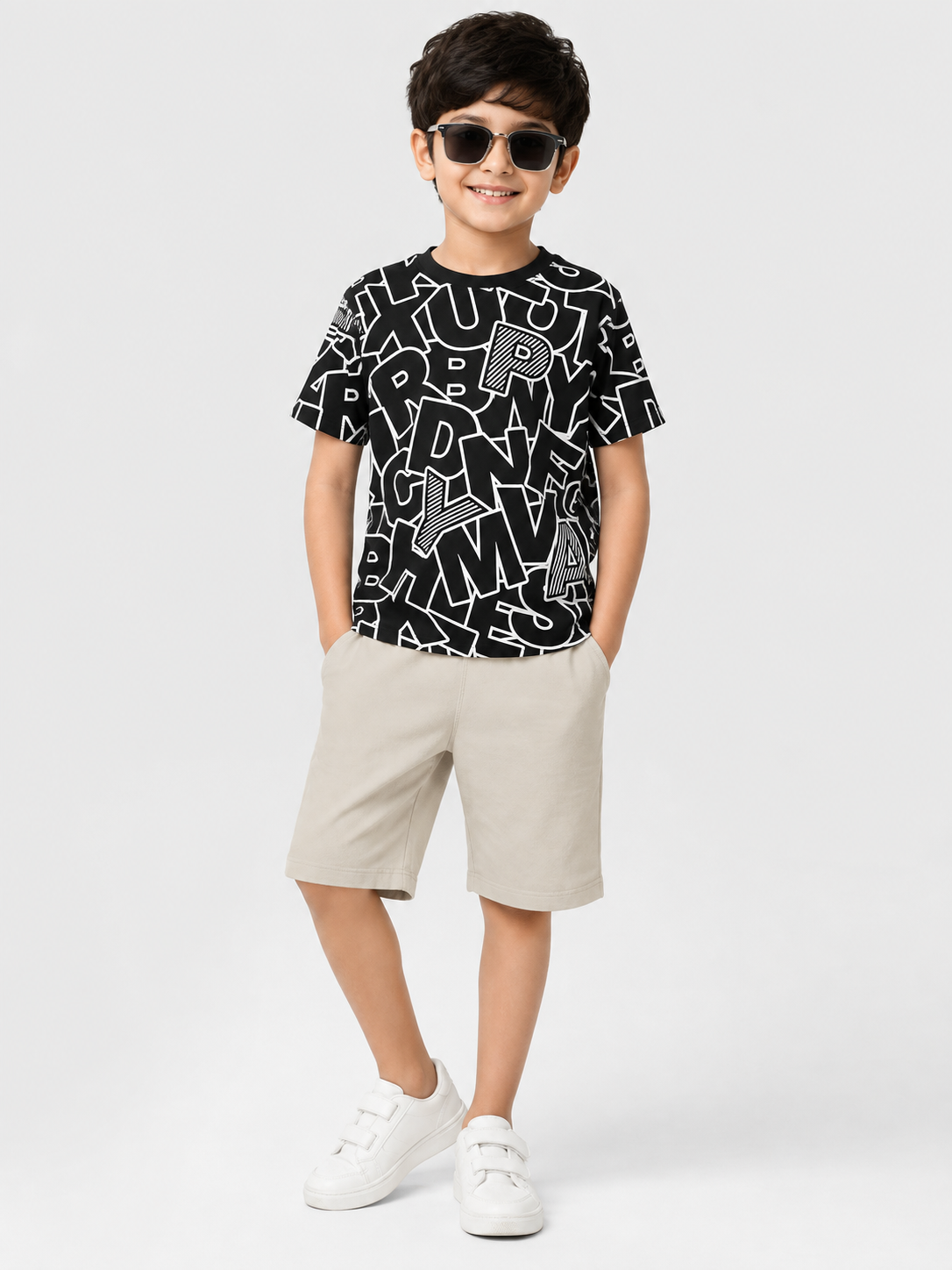 Boys Printed T-shirt and Shorts Set/ 1 to 12 Years
