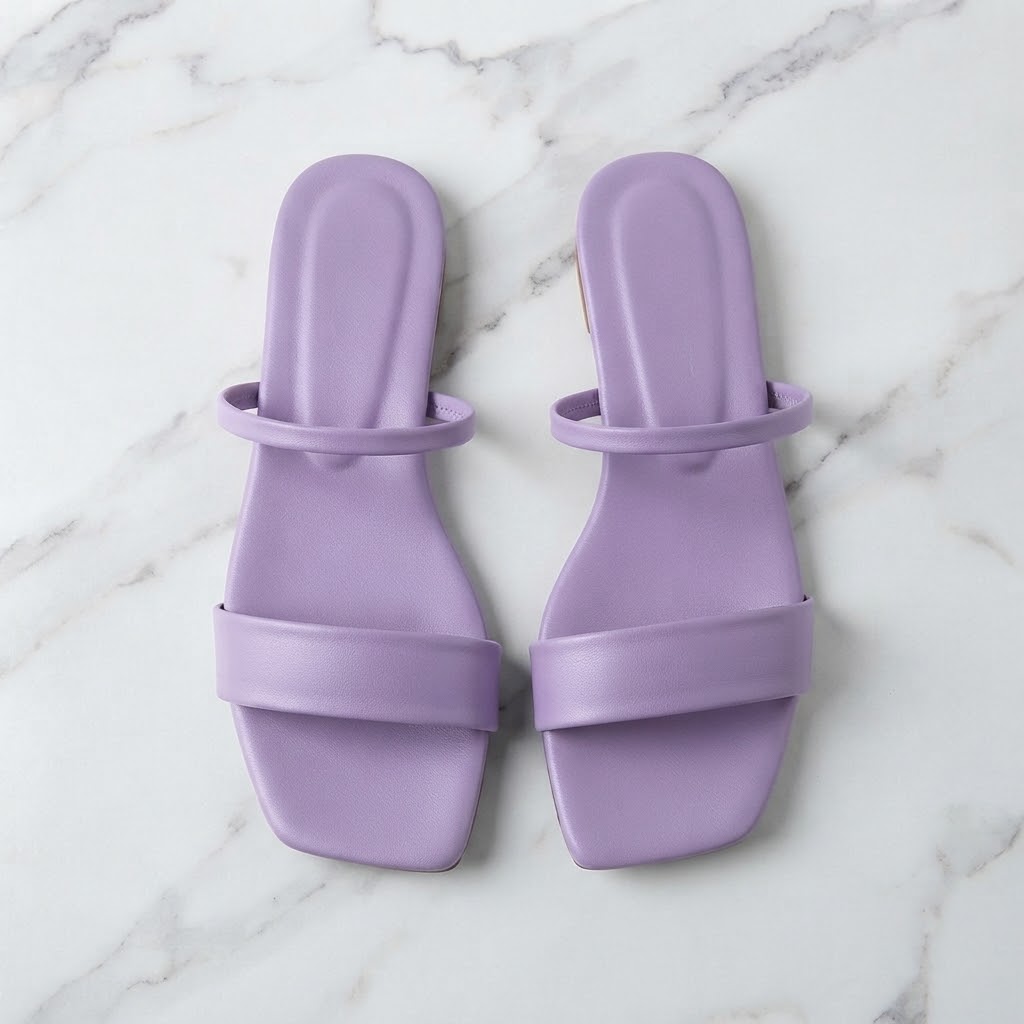 Flat Footwear Women's Flat Slippers Size 5 to 9 Lavender Ladies