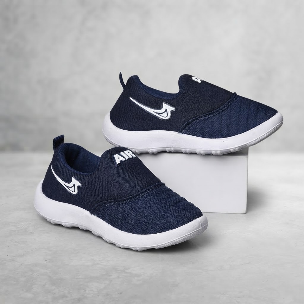 Kids Comfortable Soft Fabric Casual Shoes Size 9-12 Months to 3.5-4 Years Blue