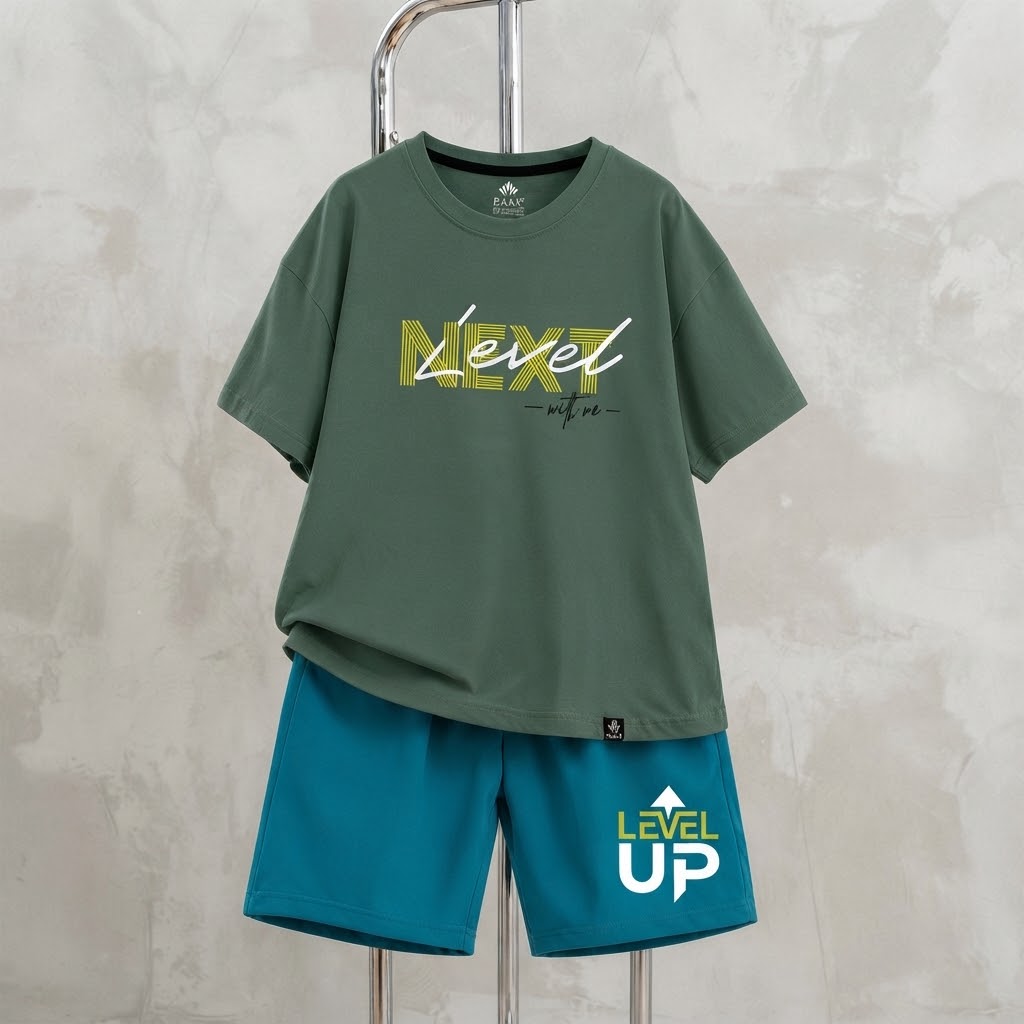 Boys Casual T-shirt Shorts Size 1 Months 8 Years Mint&Turcoise