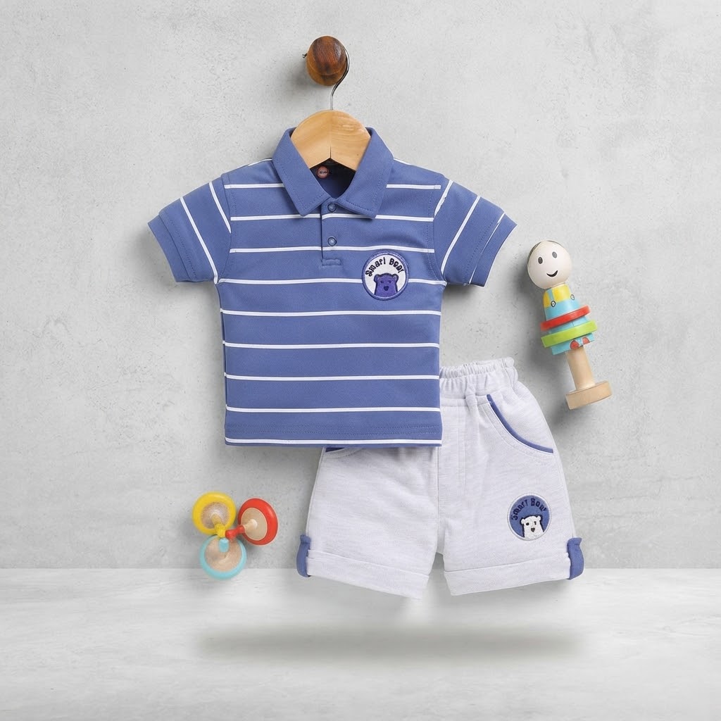 Baby Boys Casual T-shirt Shorts Size 3 Months to 6 Years