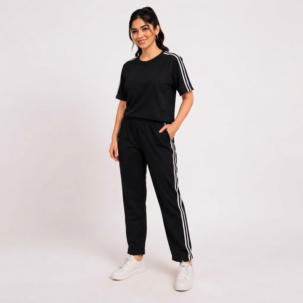 Striped Women Track Suit Ladies Dress