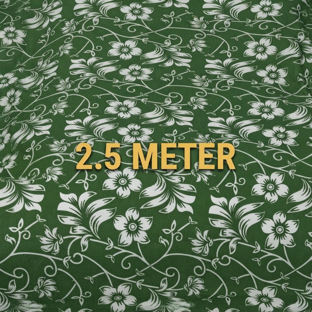 nstitched Cotton Blend Kurta Fabric Floral Print 2.5 Meter women Ladies Dress