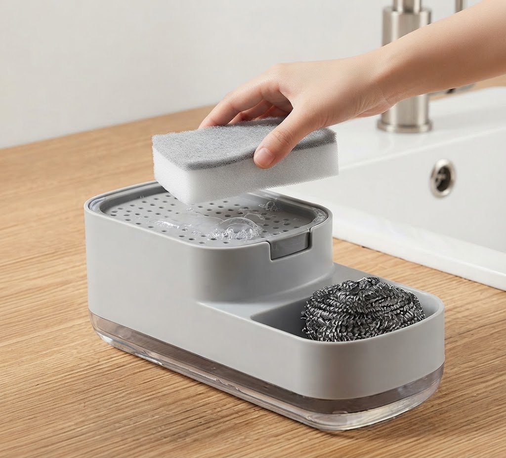 Plastic Dishwashing Soap Dispenser Countertop Soap Pump Dispenser