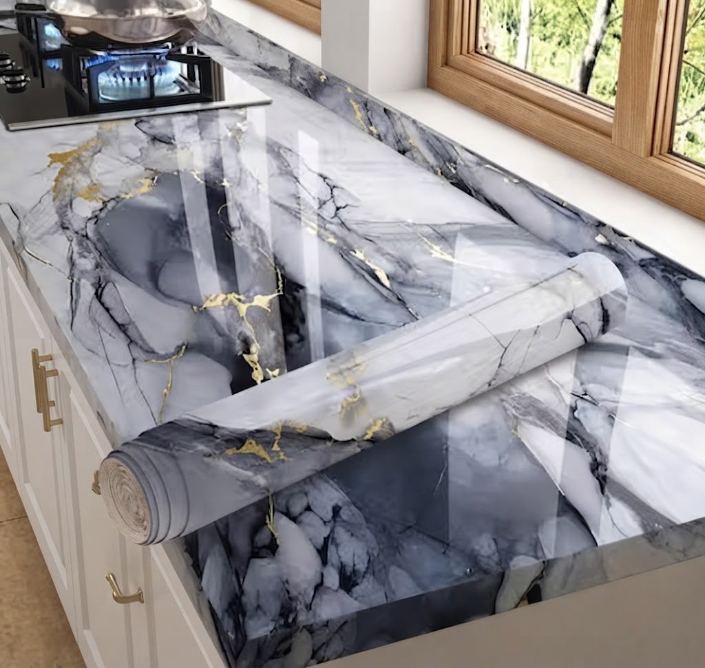 (60*200)NEW LETEST DISIGN Self-Adhesive Kitchen Wallpaper