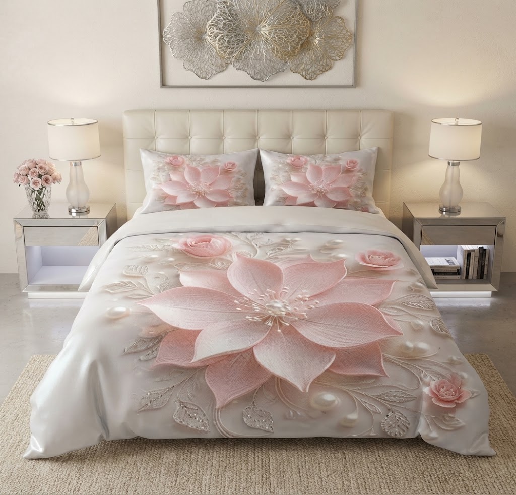 11D Double Bed Queen Size Bedsheet with 2 Pillow Covers | 90x100 Inches